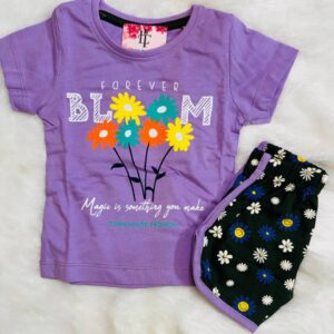 Forever Bloom Girls Cotton Dress Set