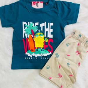 Ride the Waves Monster Island Kids Cotton Set