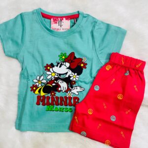 Minnie Bloom Girls Cotton Dress Set