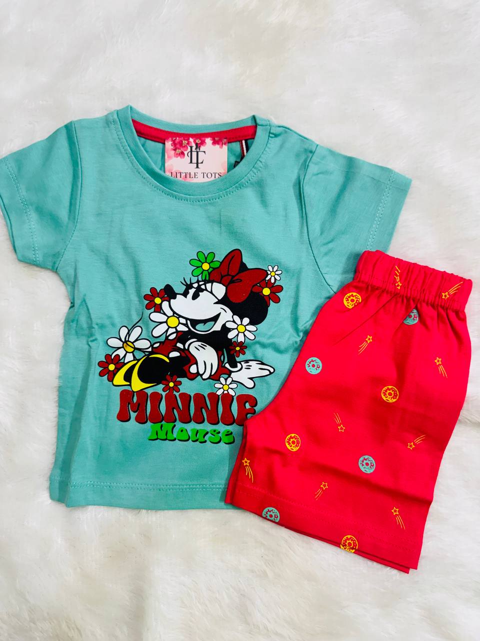 Minnie Bloom Girls Cotton Dress Set