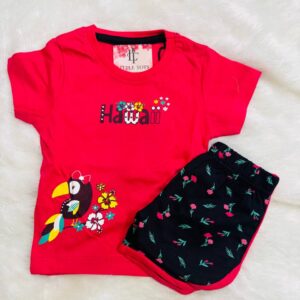 Hawaii Toucan Girls Cotton Dress Set